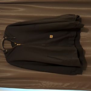 Carhartt zip front hoodie, Black, 4X